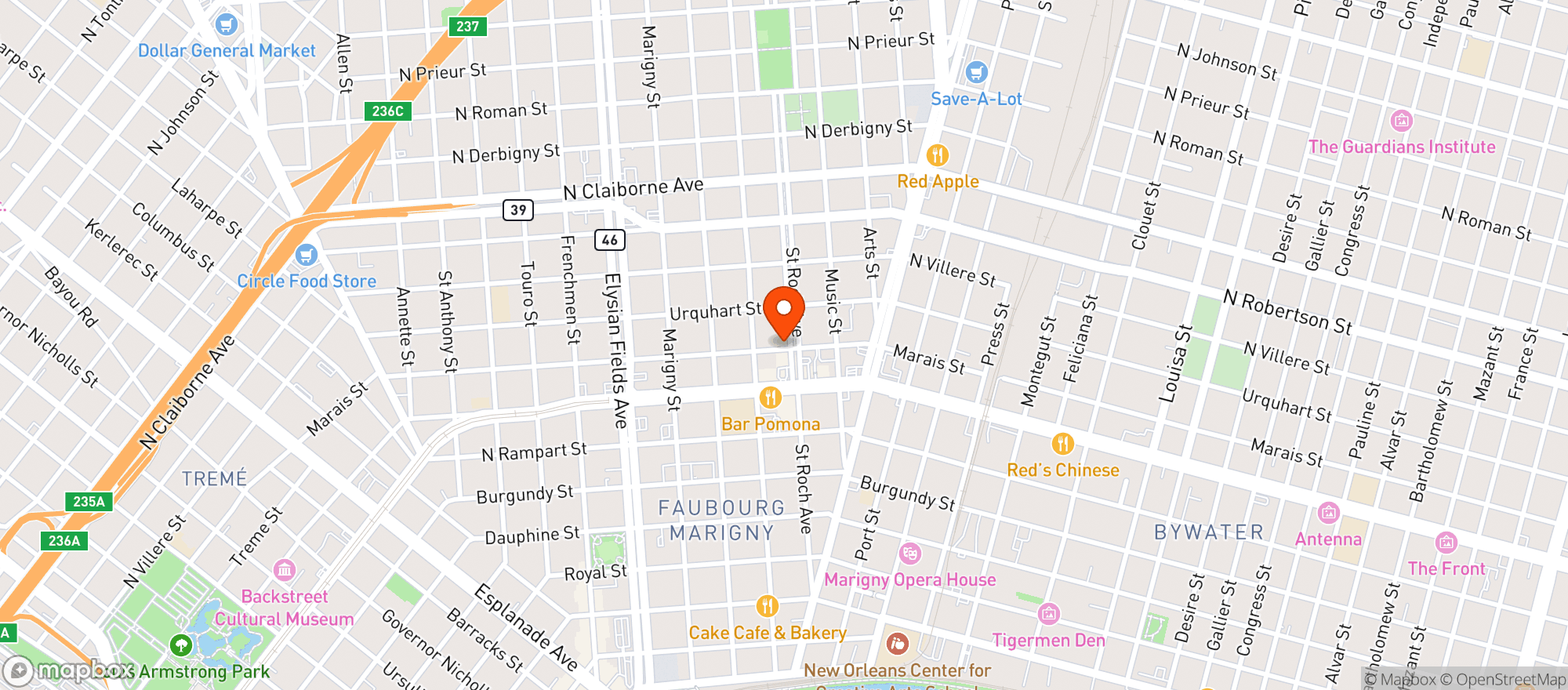 Map showing St Rock Tavern #0