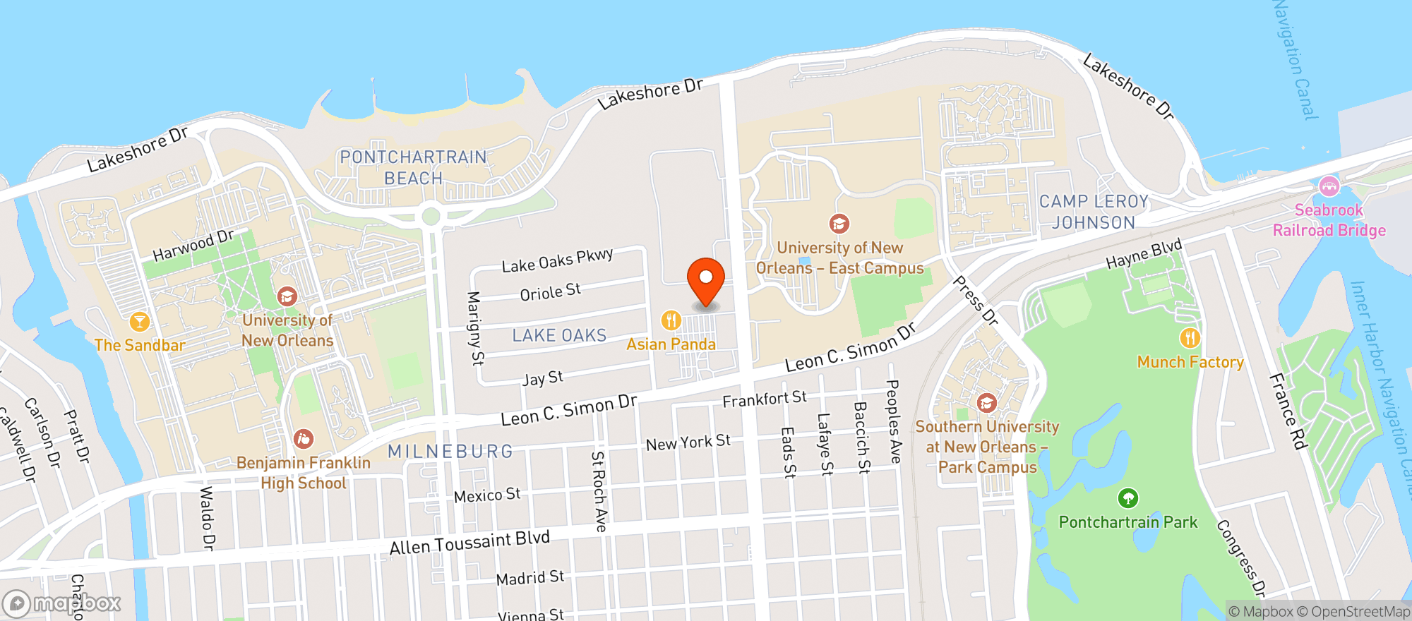 Map showing Rouses Supermarket