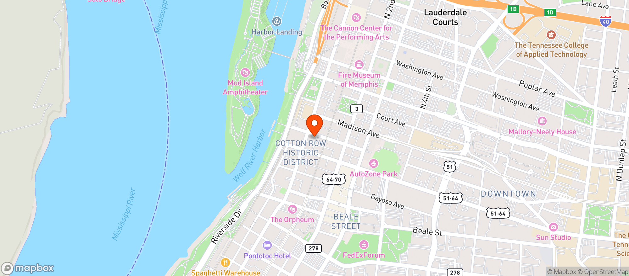 Map showing Bardog Tavern