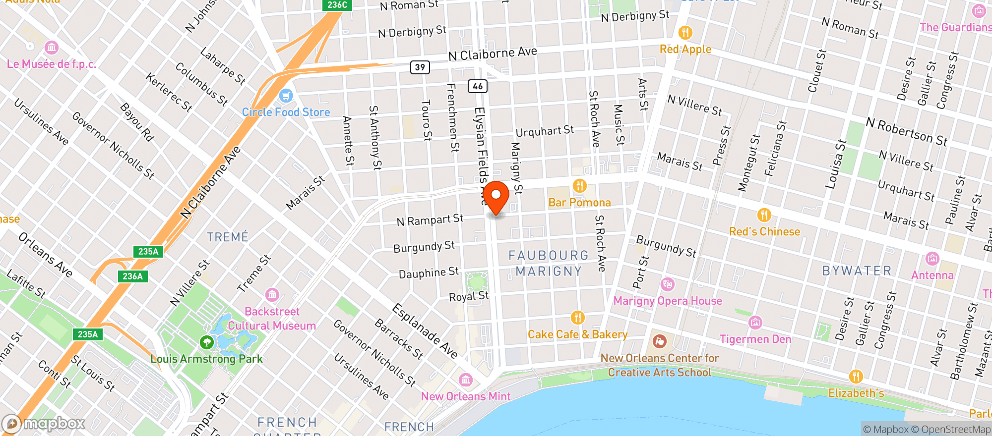 Map showing Phoenix