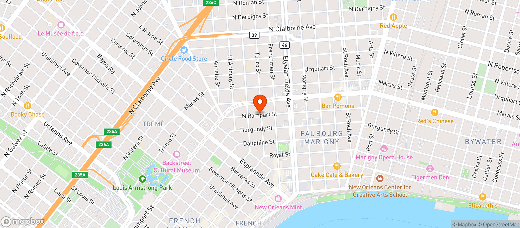 Map showing Wifey S Queer Bar