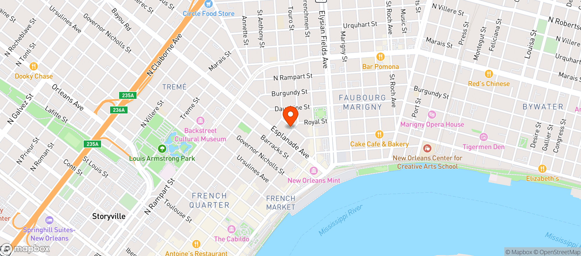Map showing R Bar