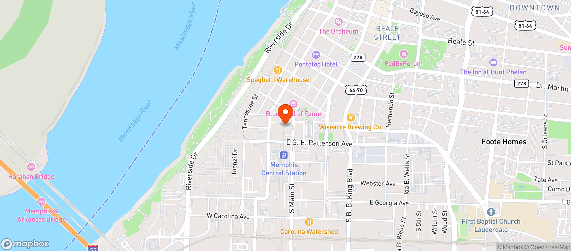 Map showing Birdies
