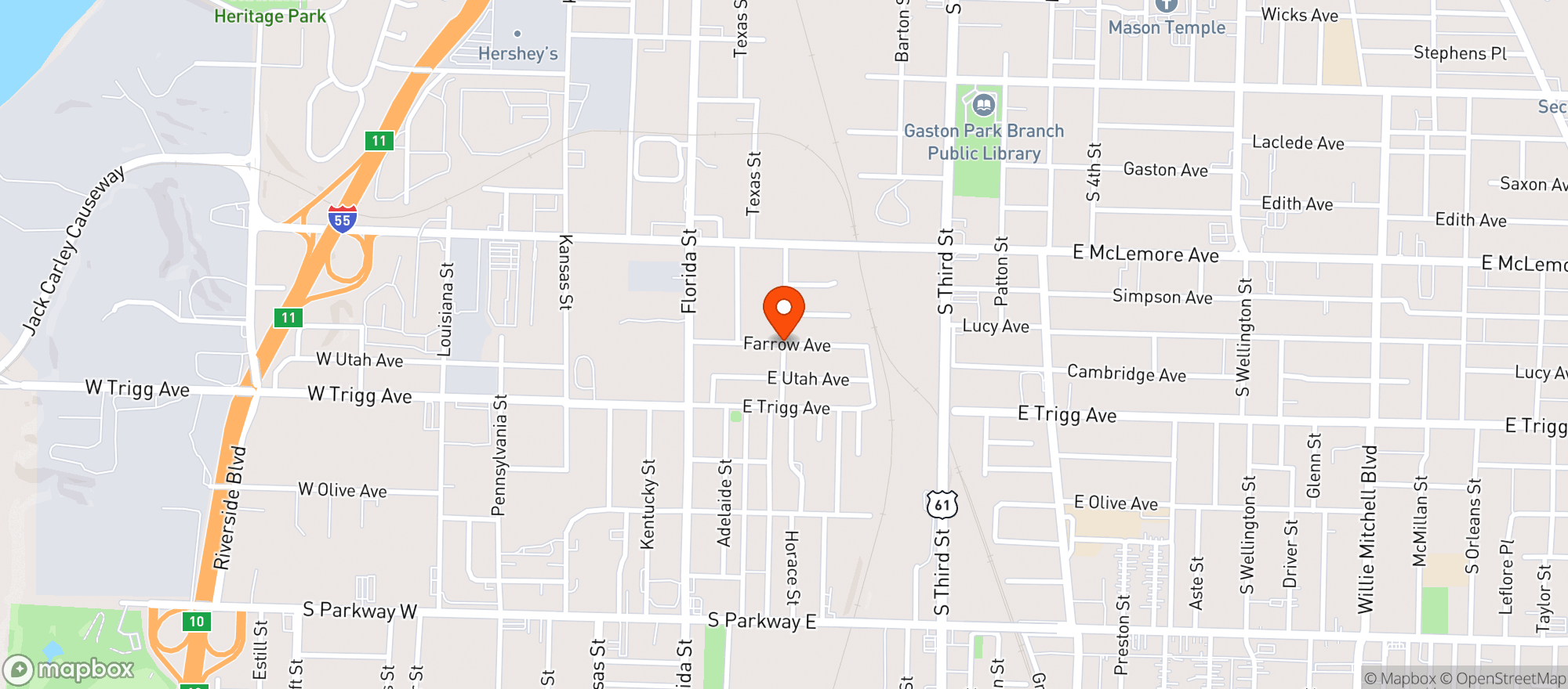 Map showing Star Market