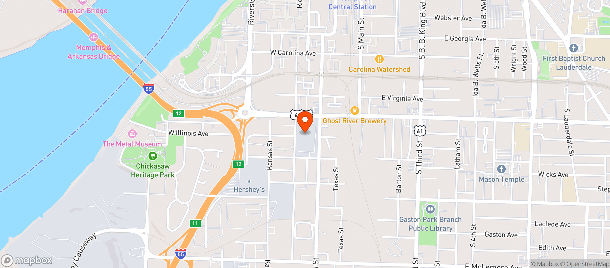 Map showing Eagle Distributing Of M #01057