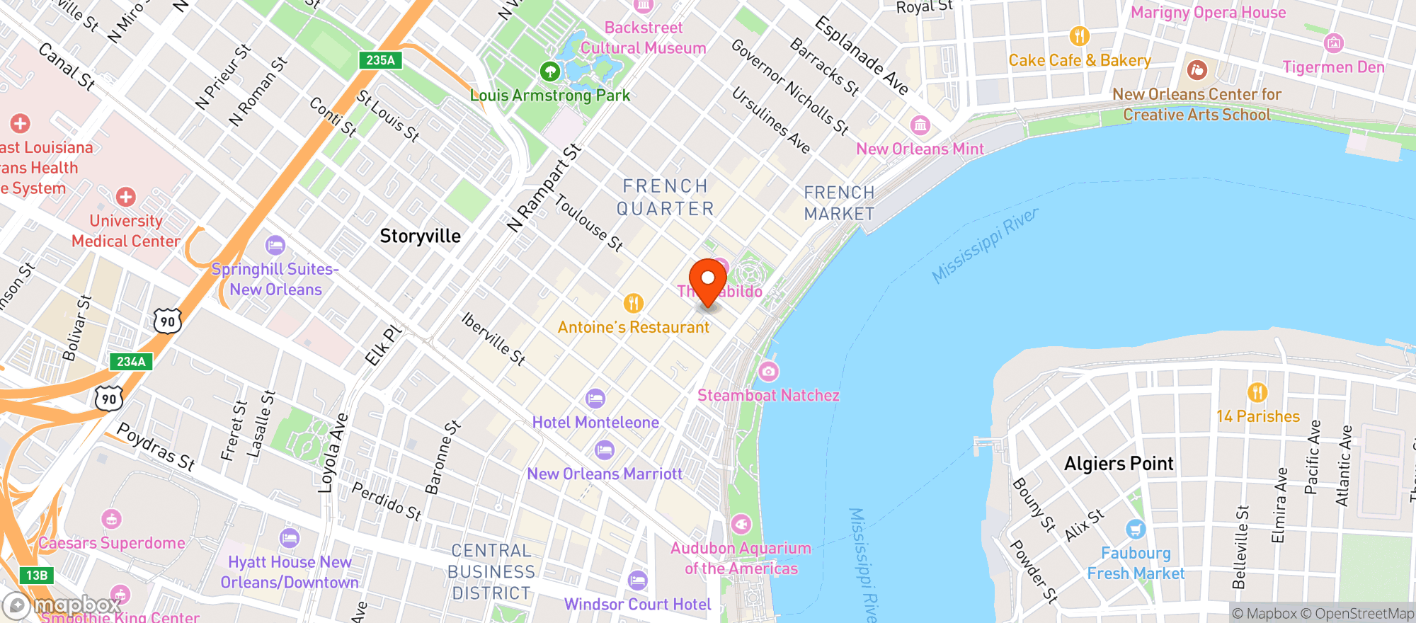 Map showing Cuban Crafters Cigar Lounge