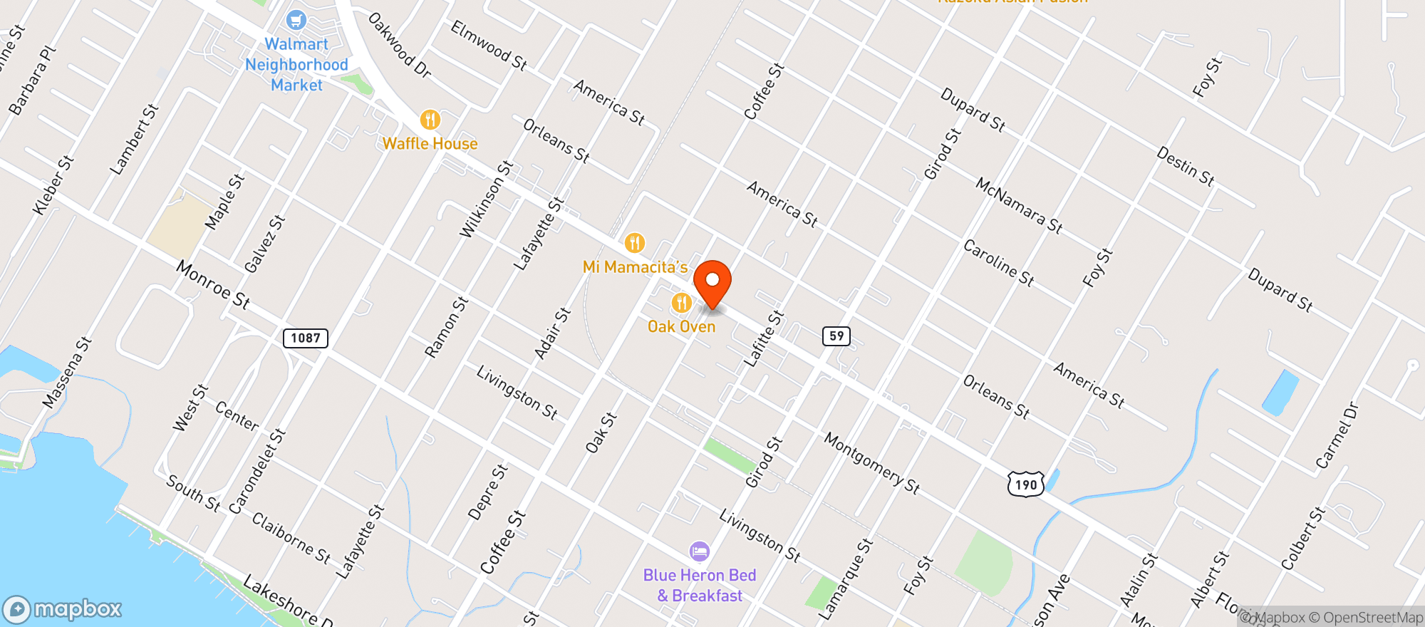 Map showing Ra Shop
