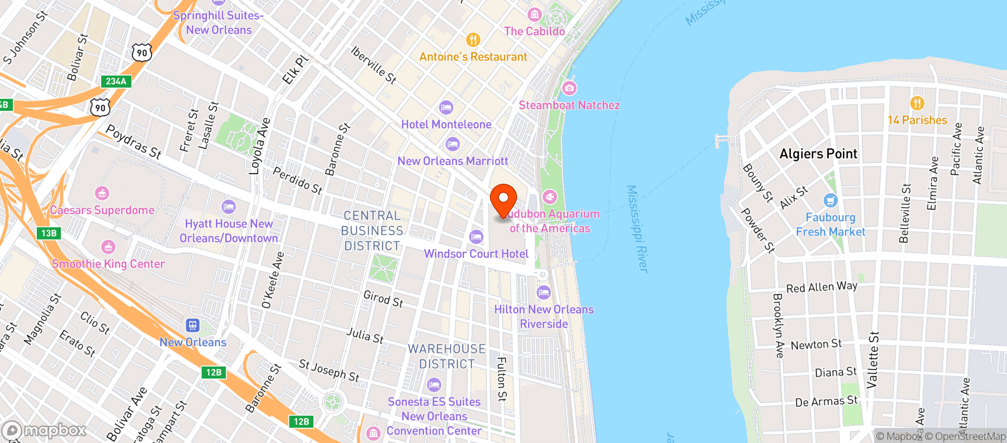 Map showing Fillmore