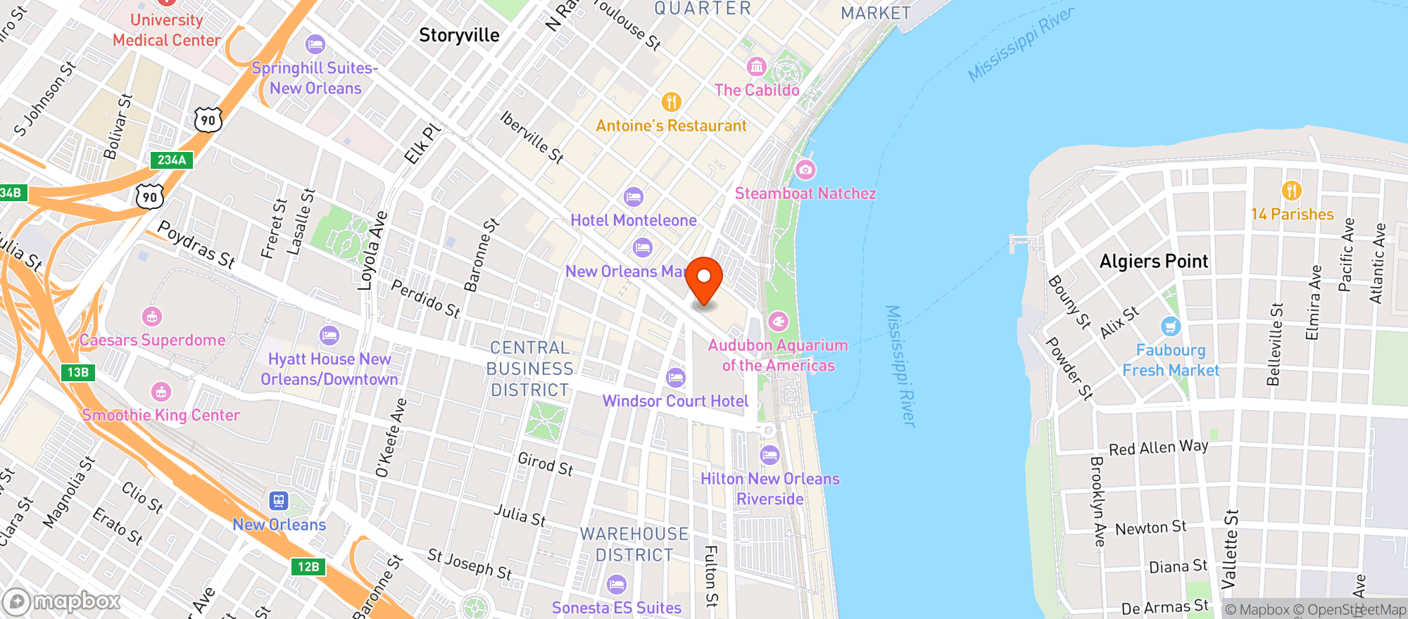 Map showing Brasa South American Steakhouse
