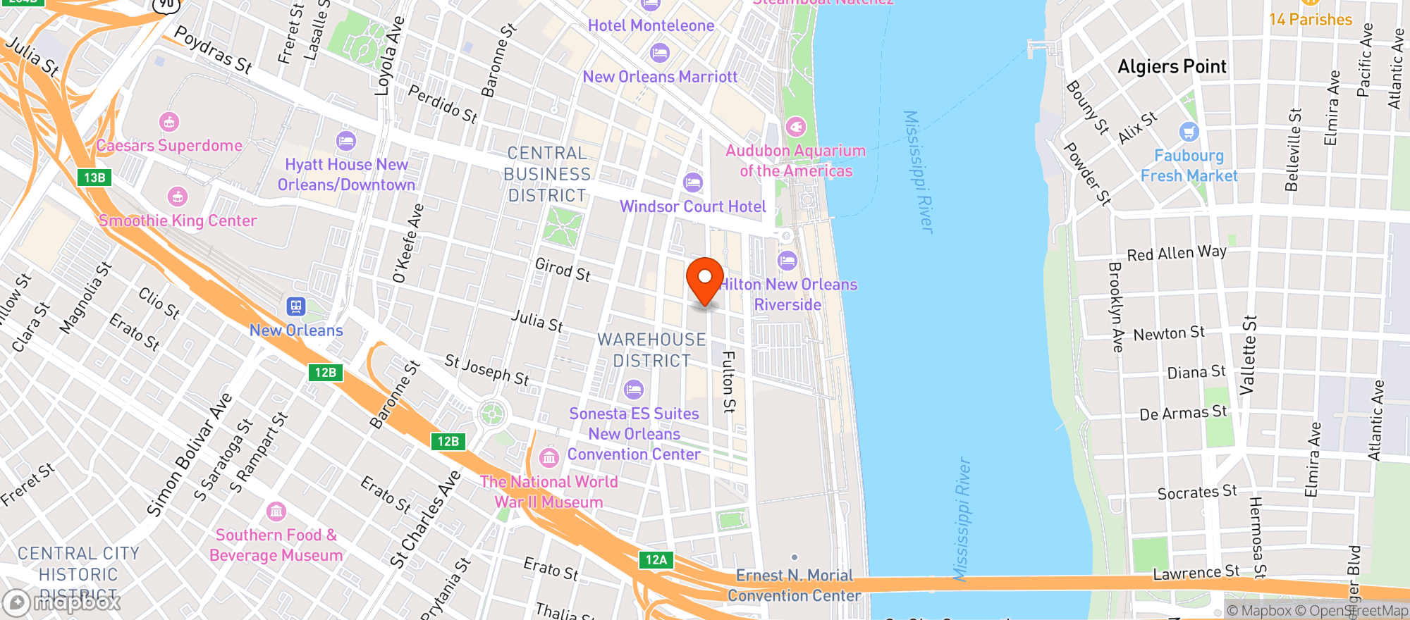 Map showing Briquette