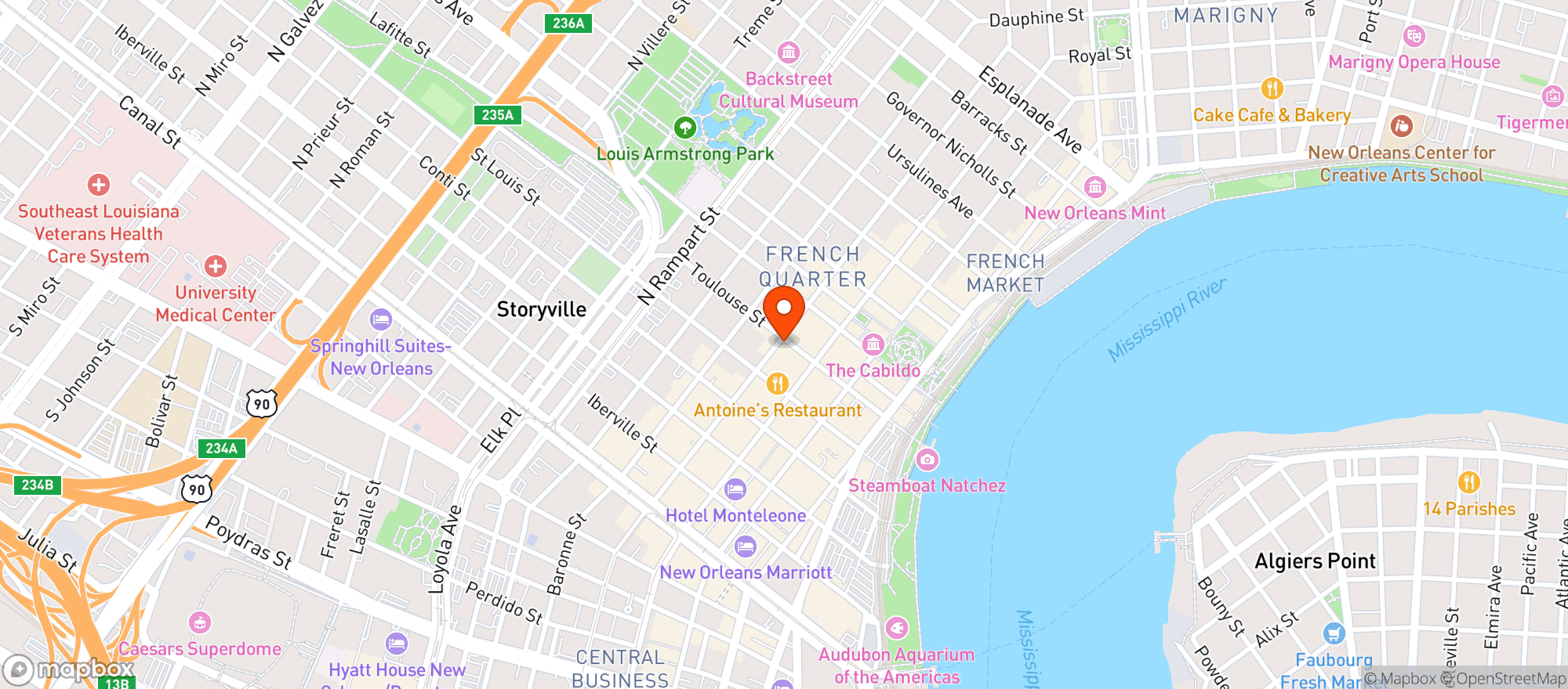 Map showing Funky 544