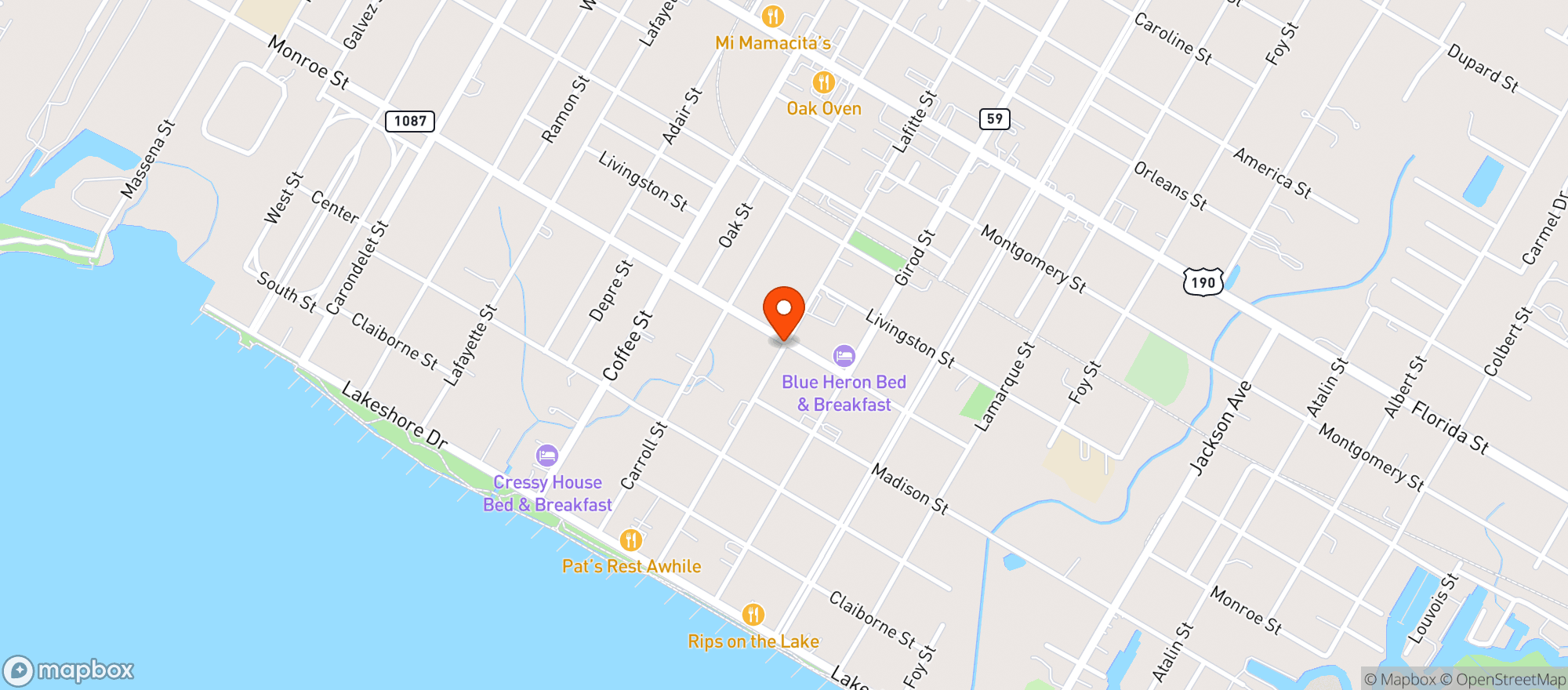 Map showing Cilantros Mexican Cuisine