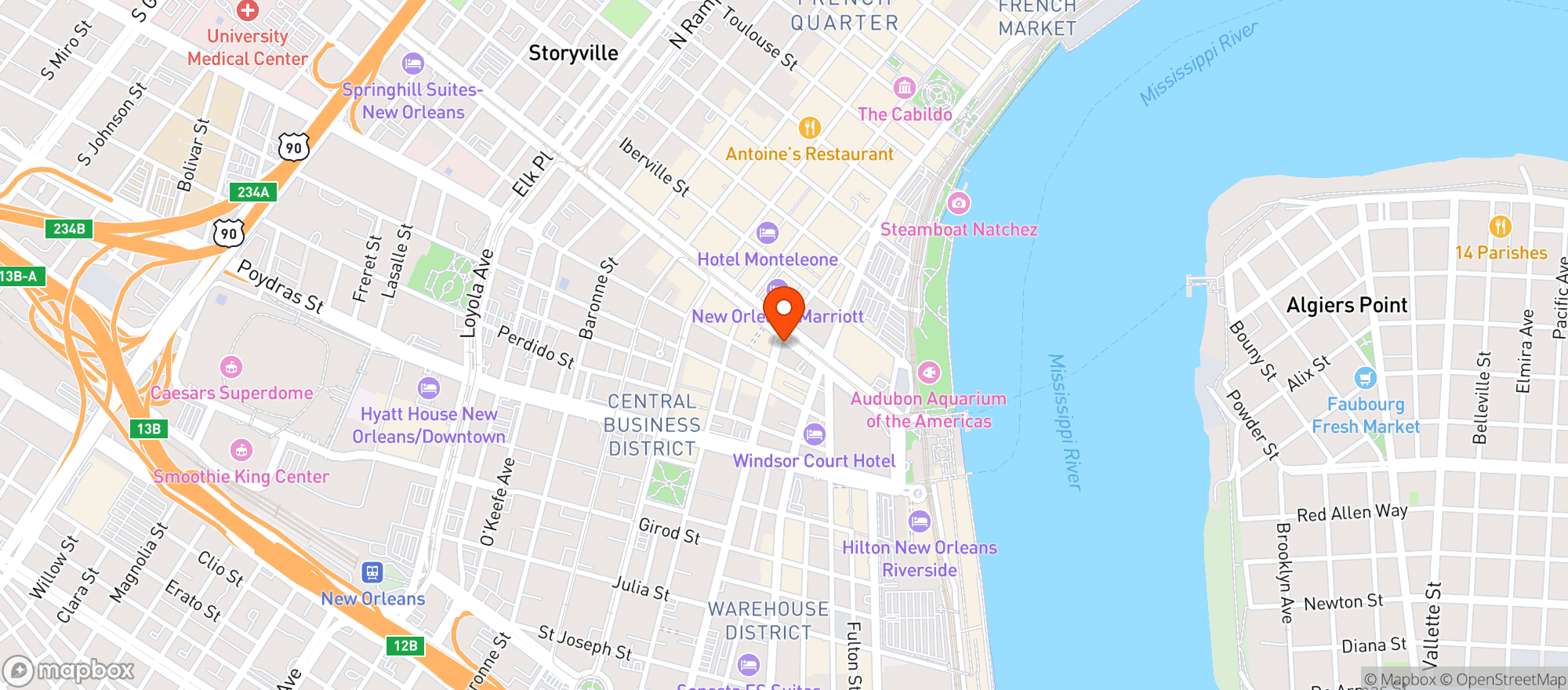 Map showing Everything Shop