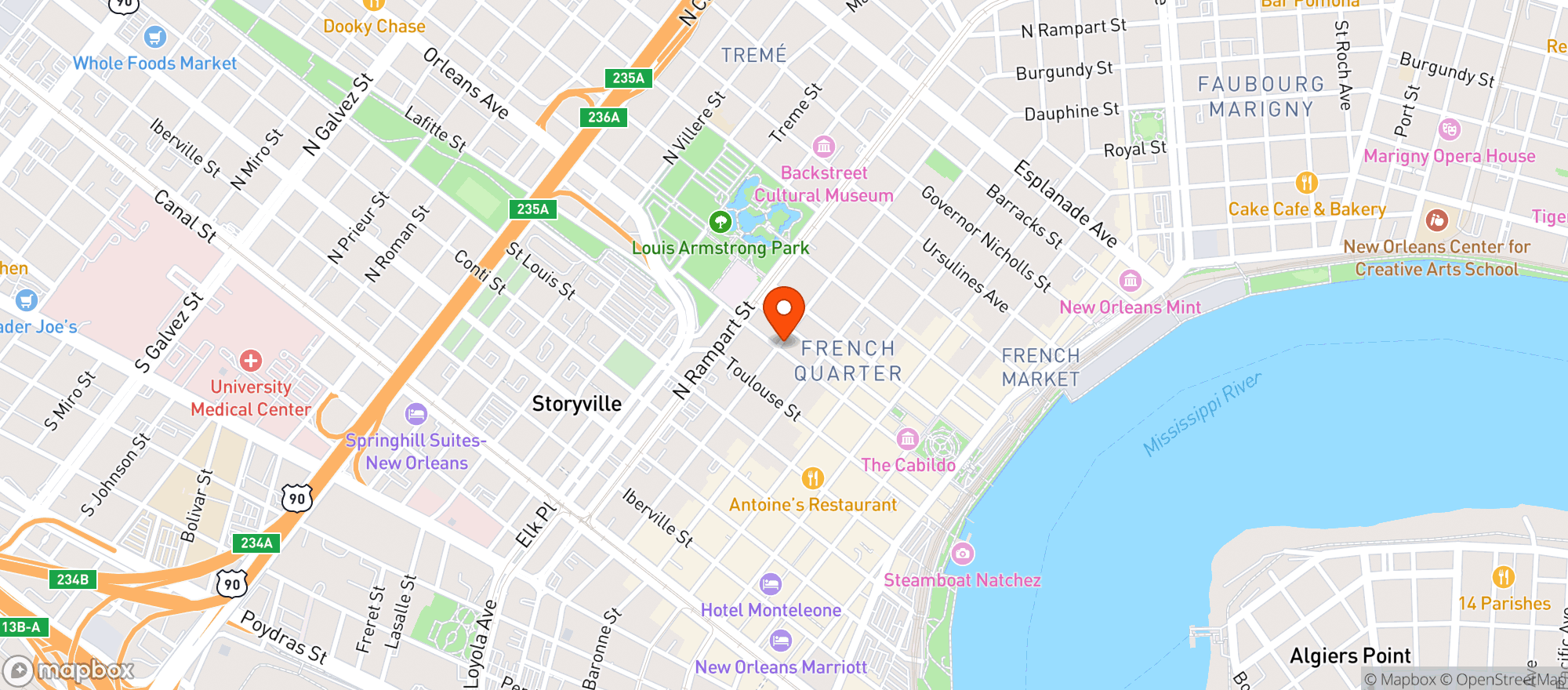 Map showing The Schooner Saloon