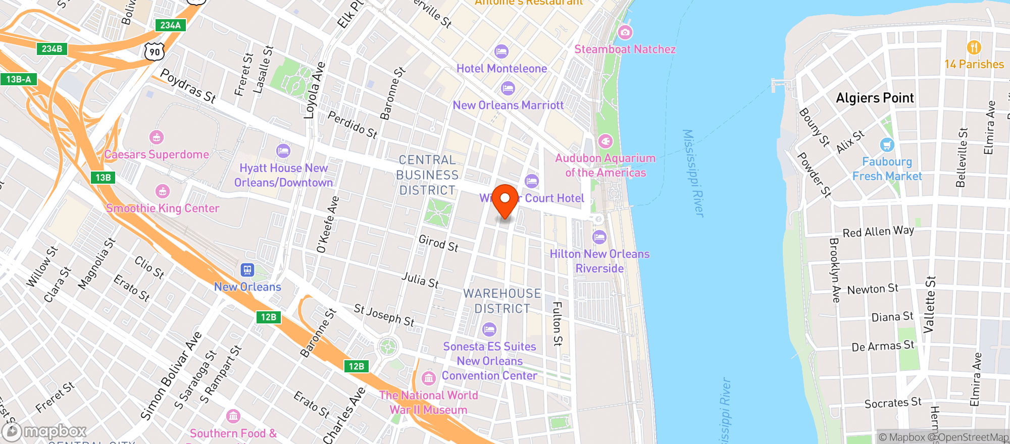 Map showing The Old No 77 Hotel & Chandlery