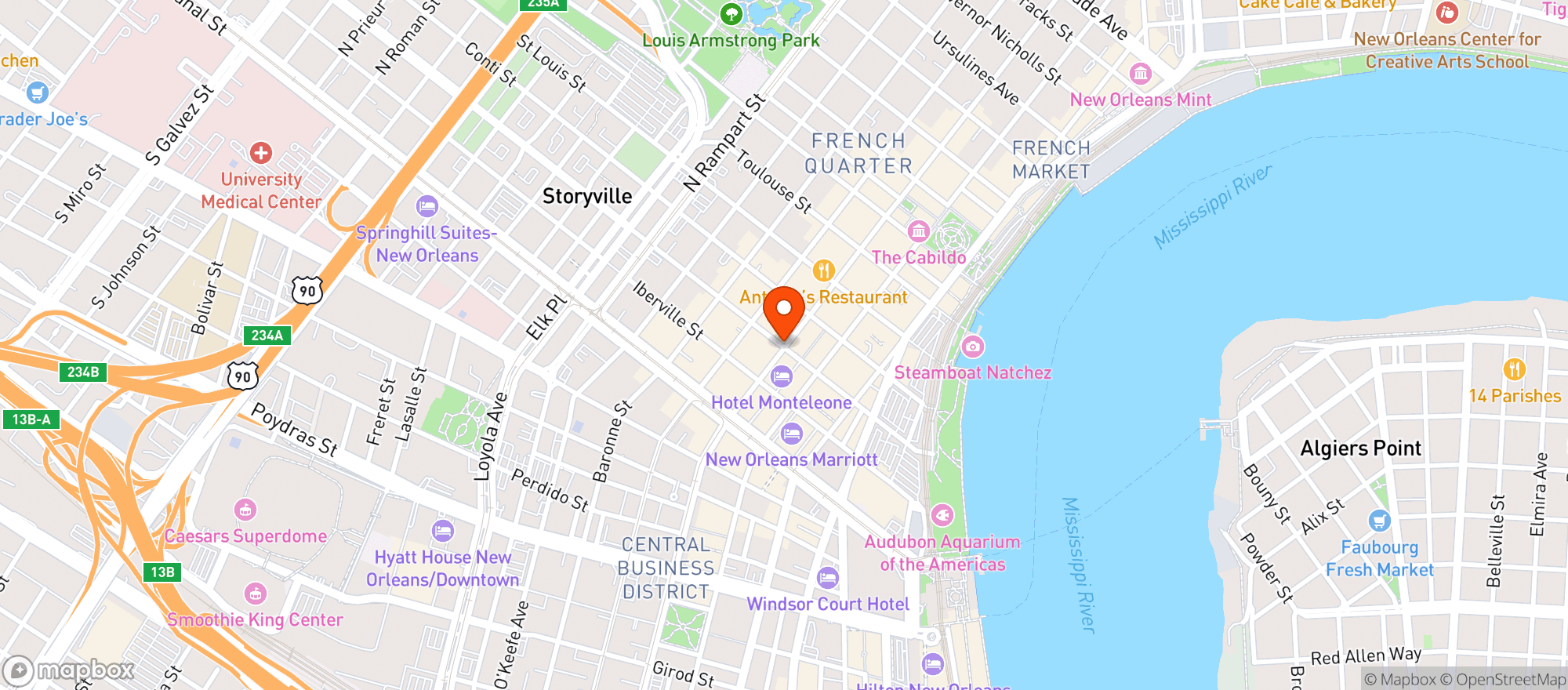 Map showing Curio