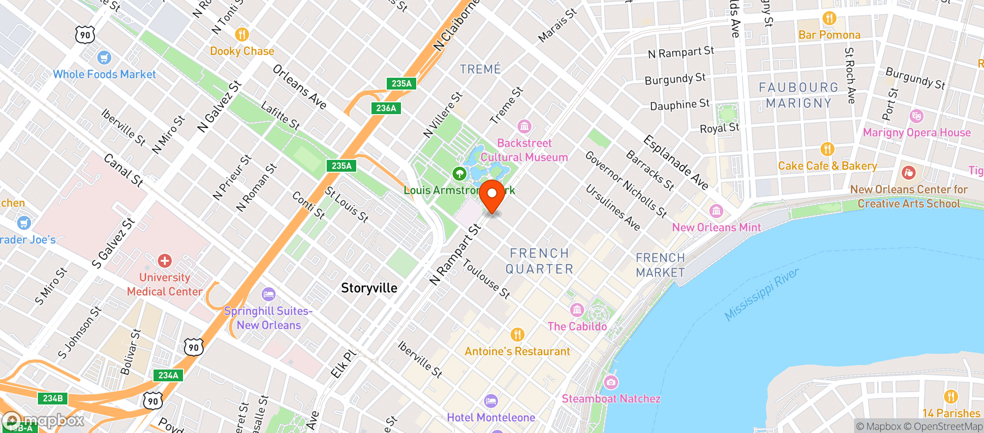 Map showing 10 Foot Pizza