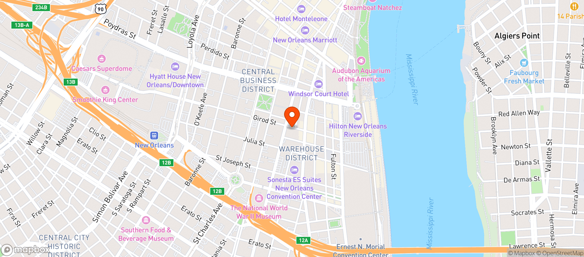 Map showing Meril