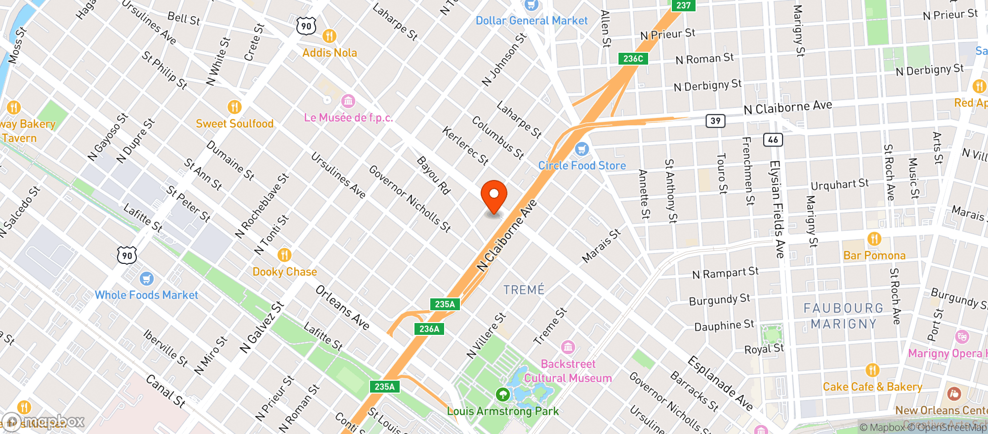 Map showing Lost Coyote