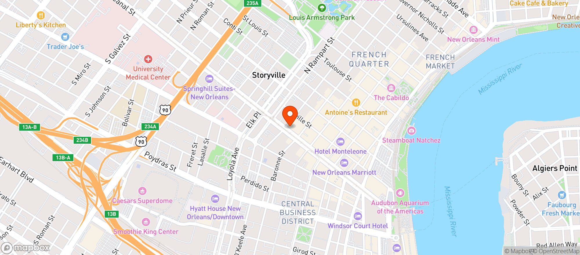 Map showing Saint Hotel