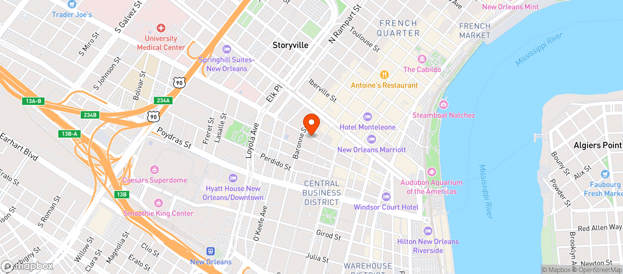 Map showing Tacklebox
