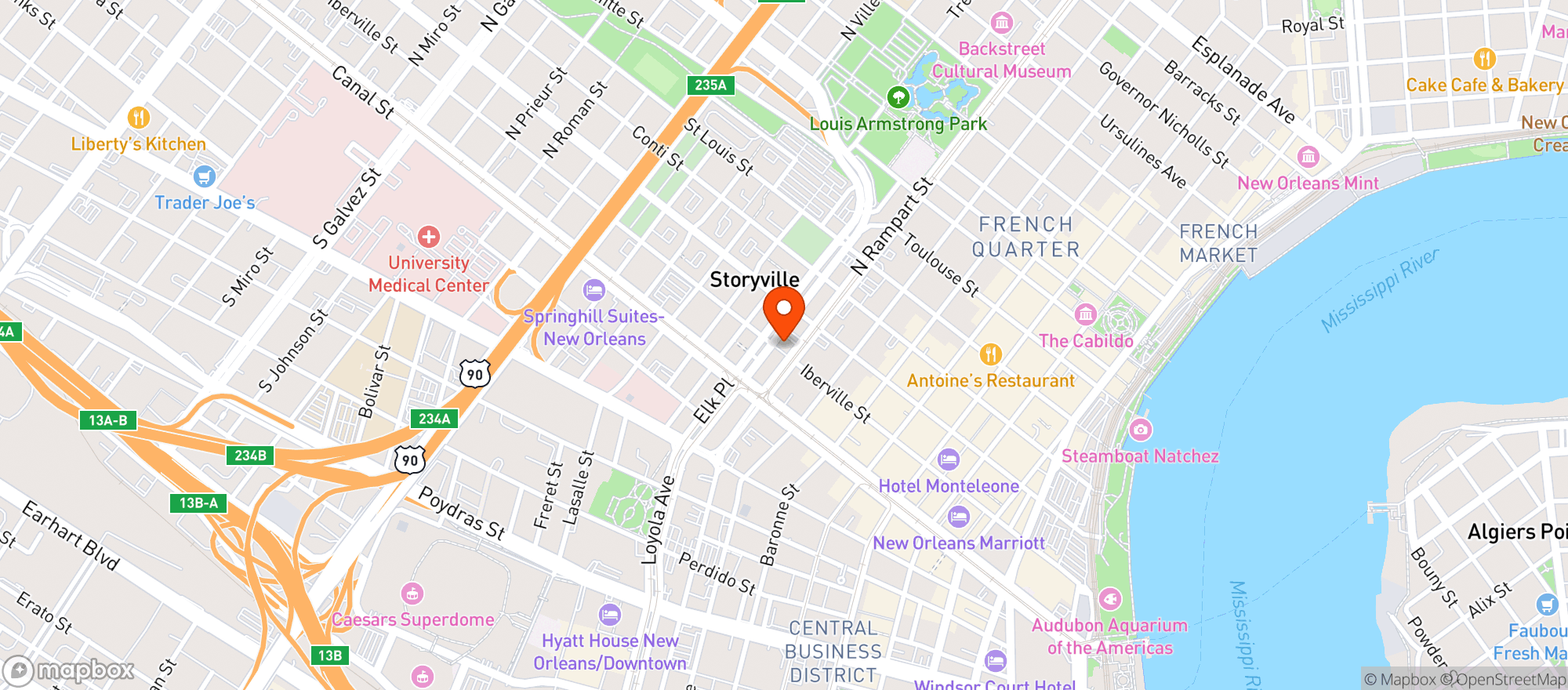 Map showing Dovetail Bar