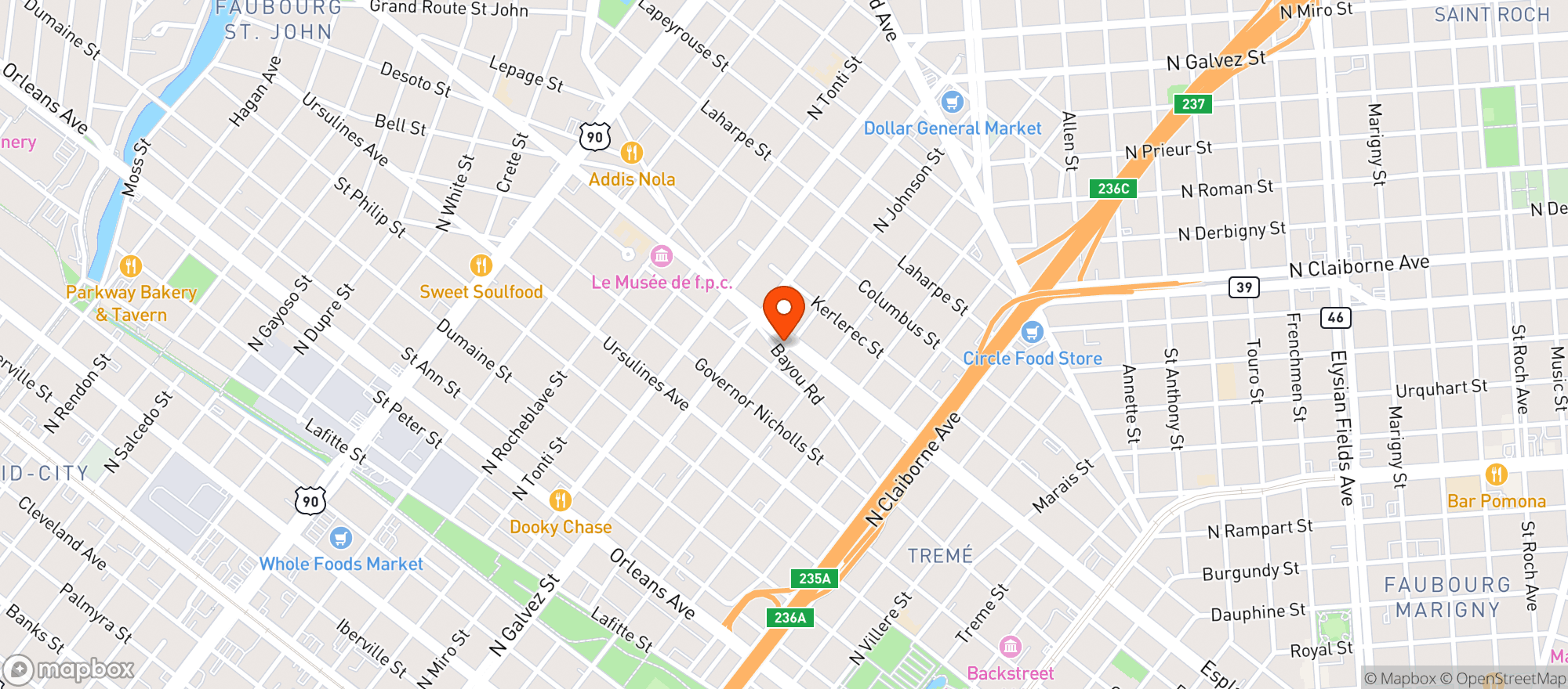 Map showing Discount Express