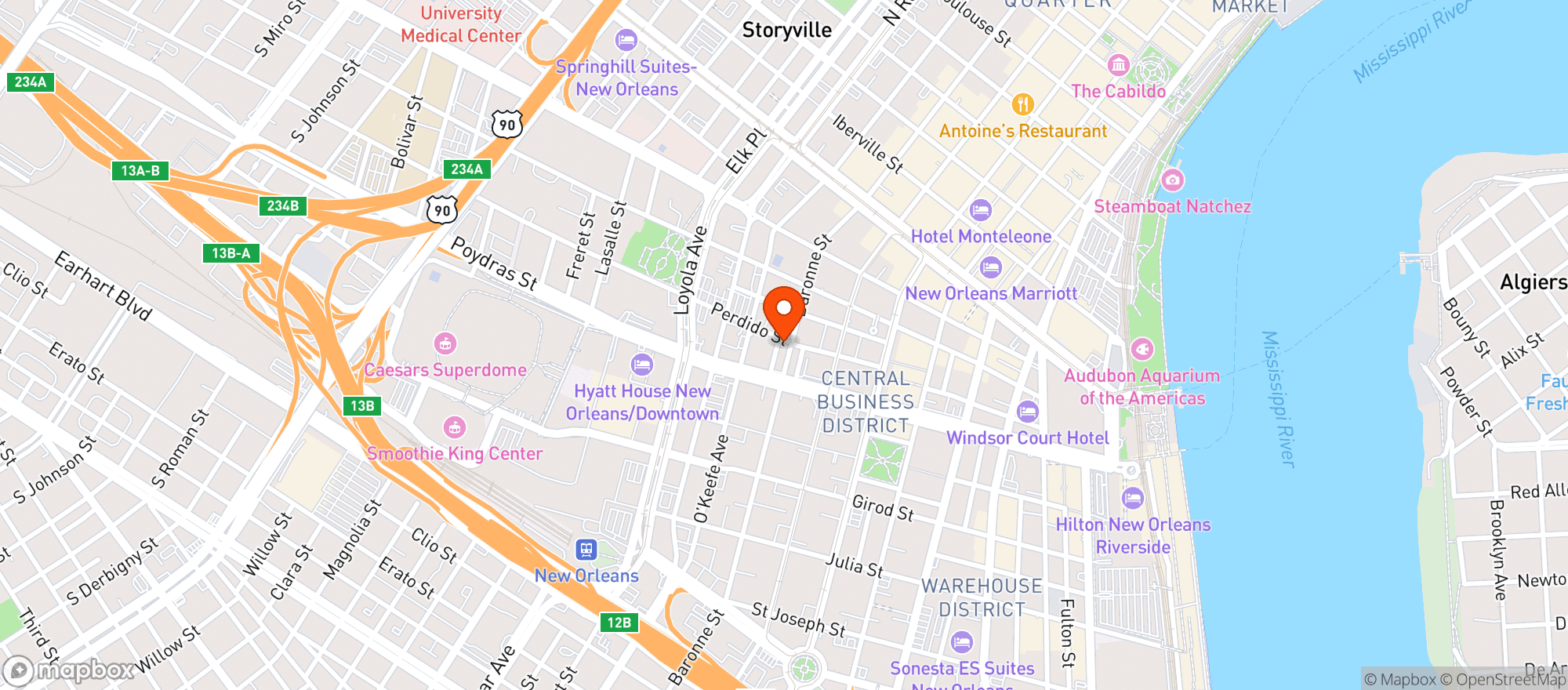 Map showing Dream House Lounge
