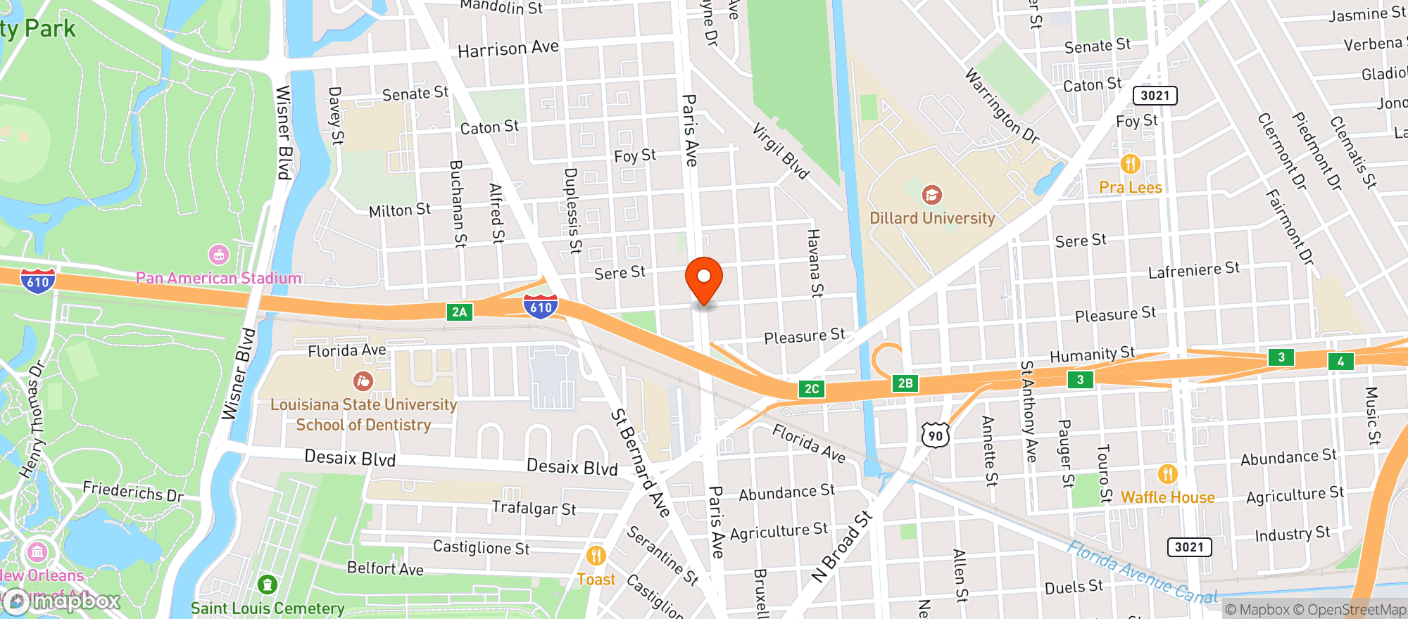 Map showing Lucys Supermarket