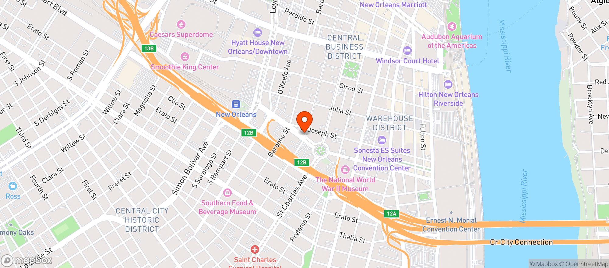 Map showing Keife & Co