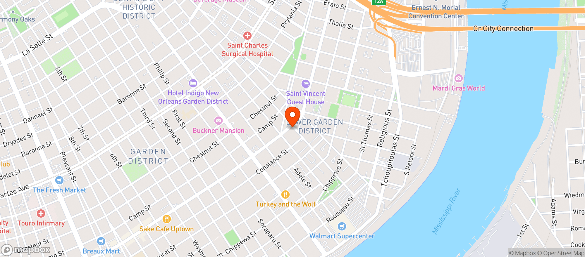 Map showing Freedom Apothecary