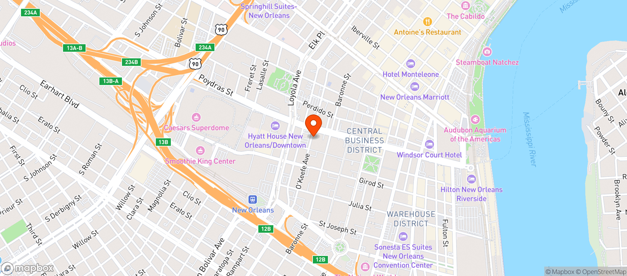 Map showing Civic Theatre