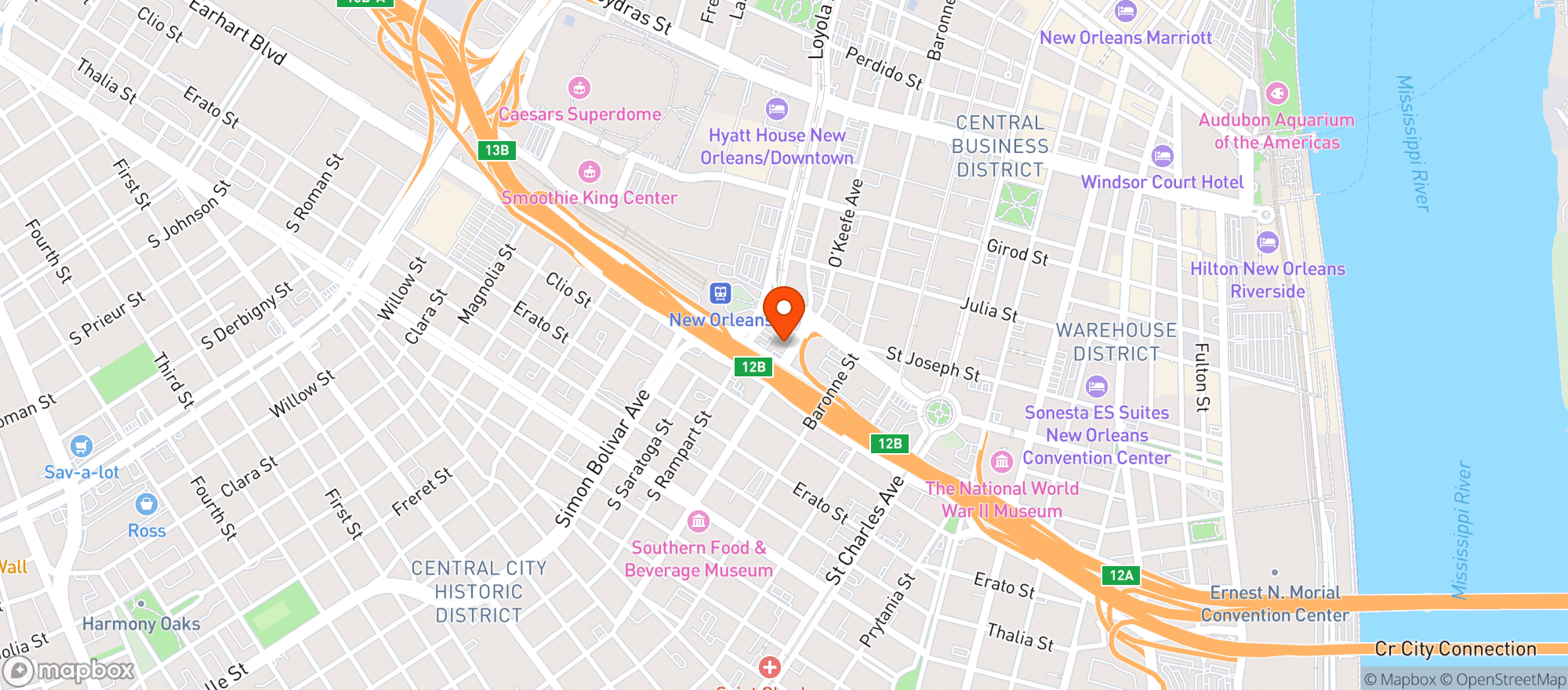 Map showing Bradys Wine Warehouse On Prem