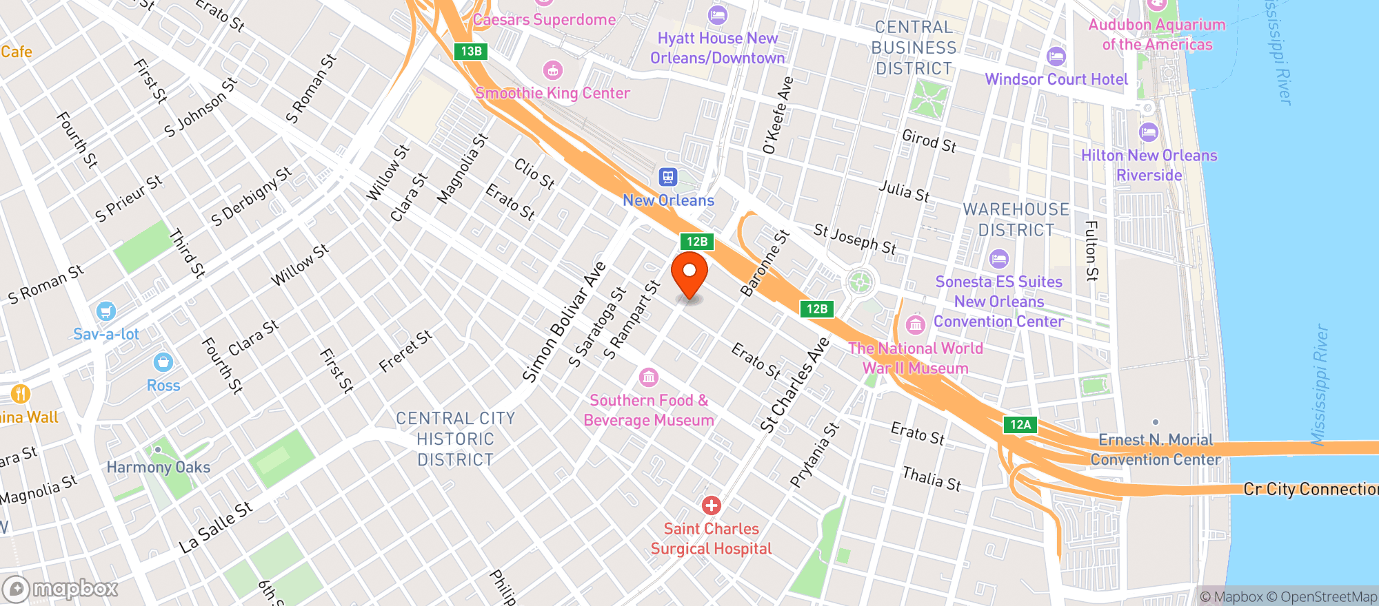 Map showing The Rabbit Hole