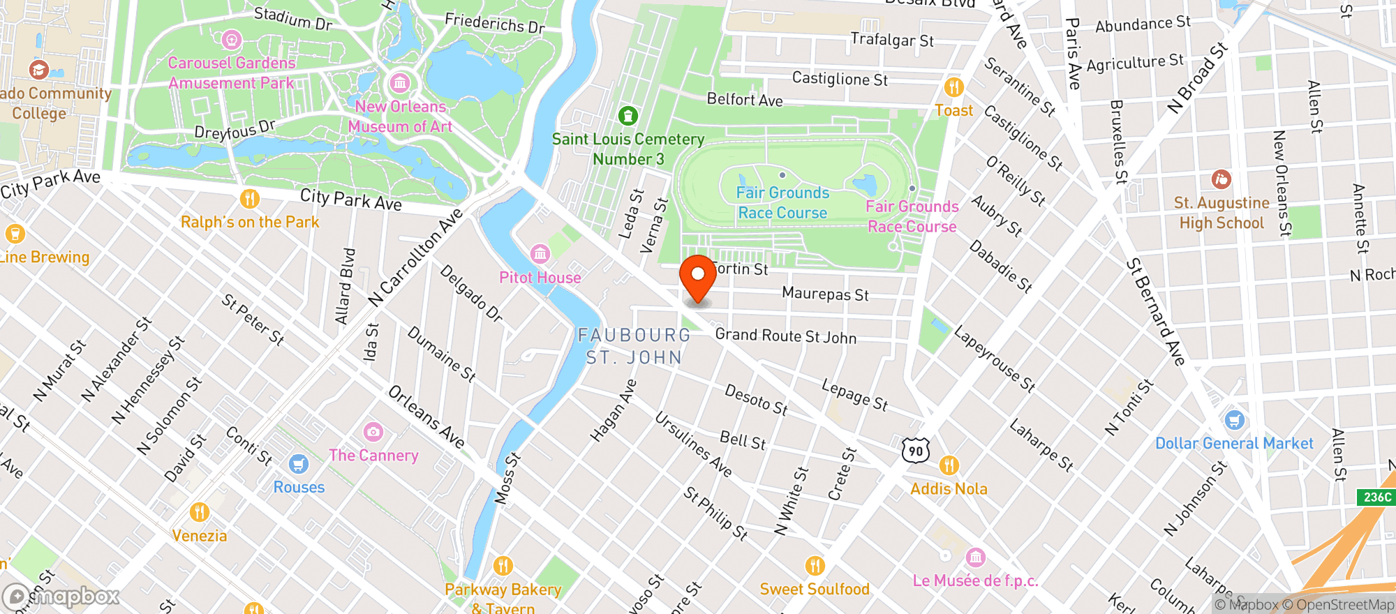 Map showing 1000 Figs