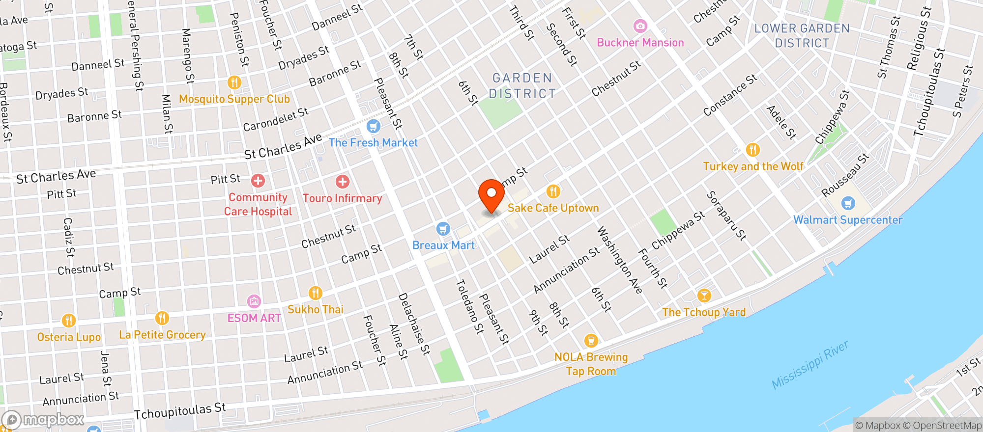 Map showing Rendezvous