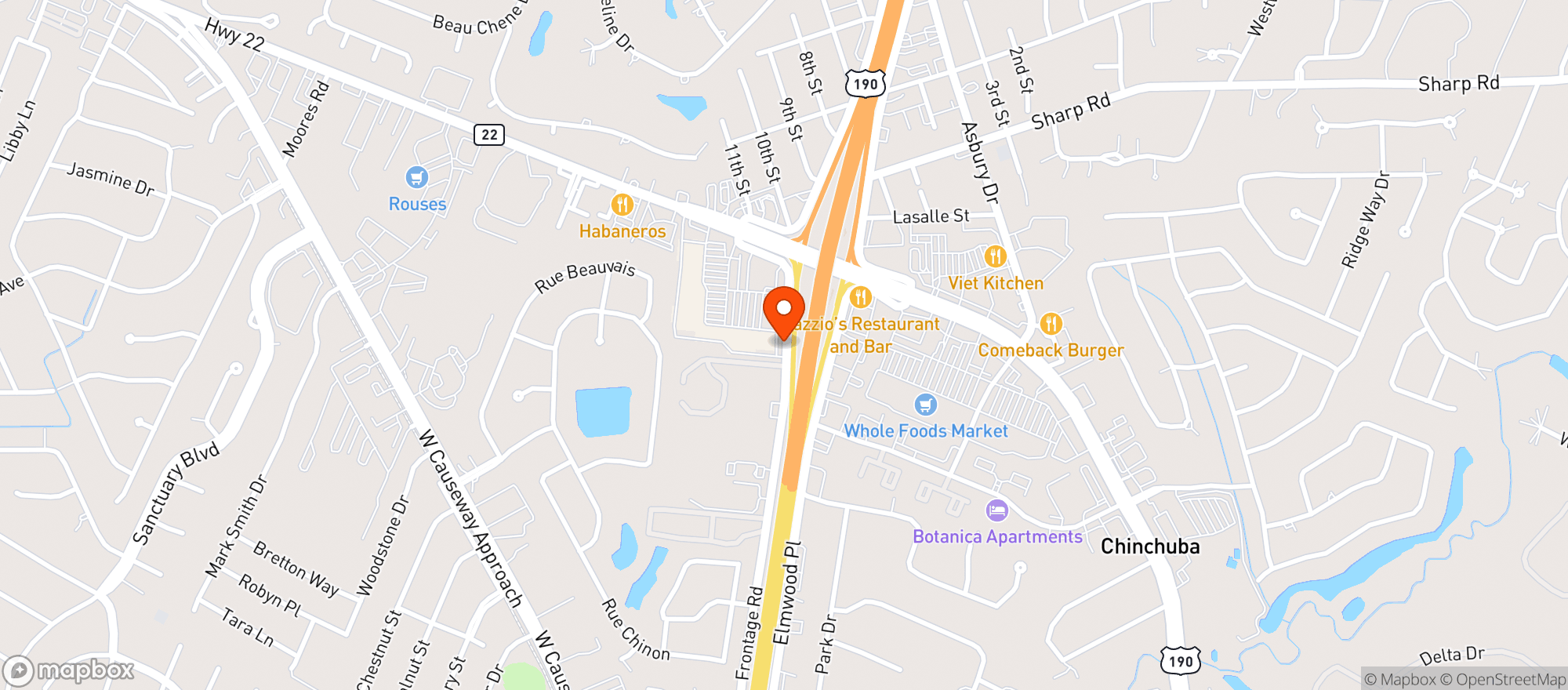 Map showing Total Wine & More