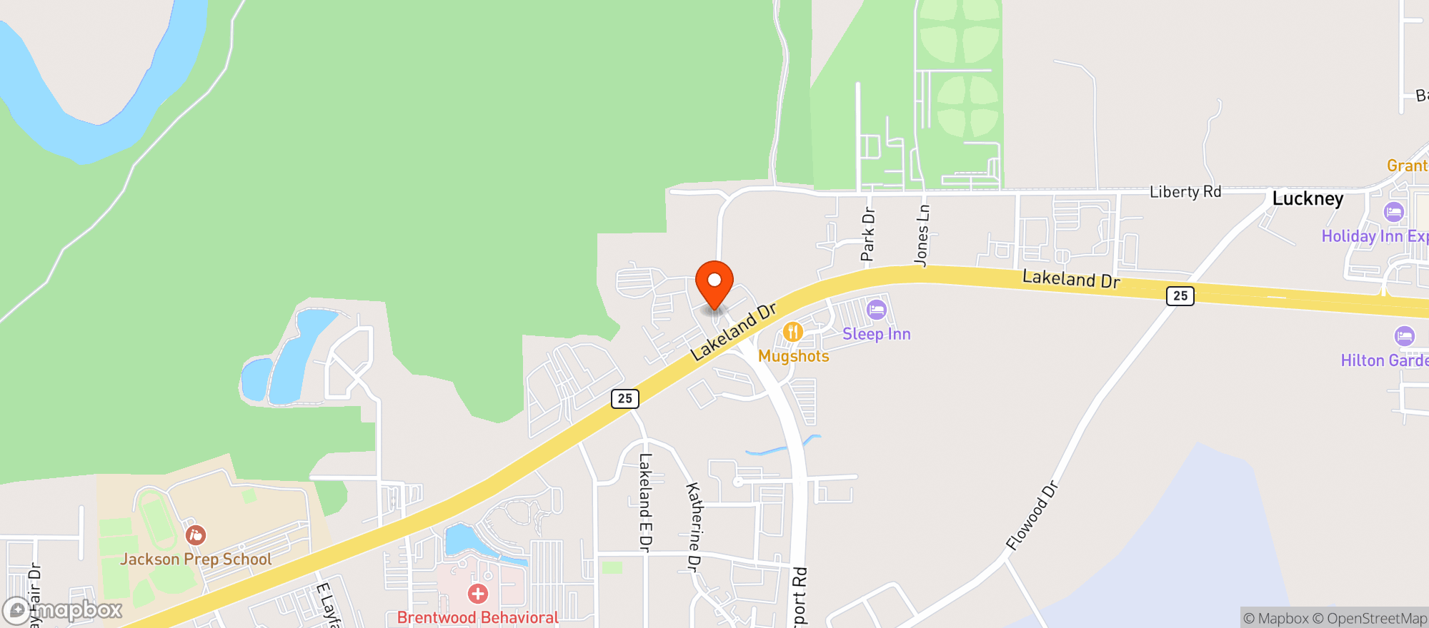 Map showing Sprint Mart #114
