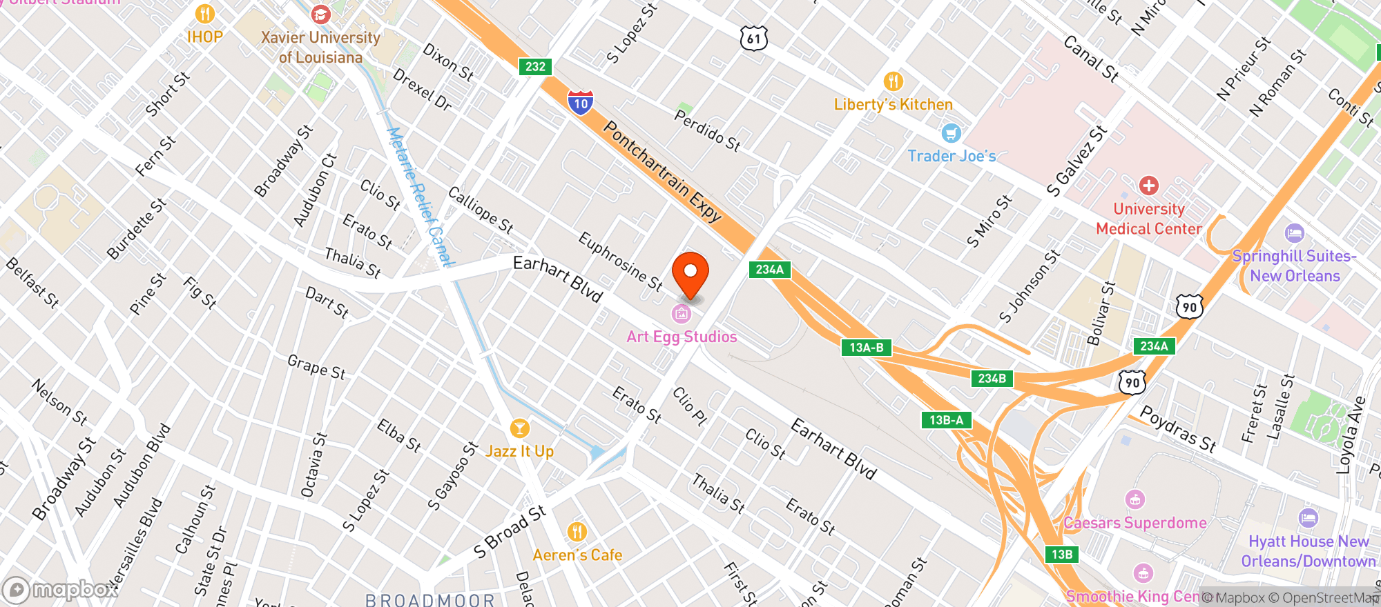 Map showing Backline Wine And Spirits