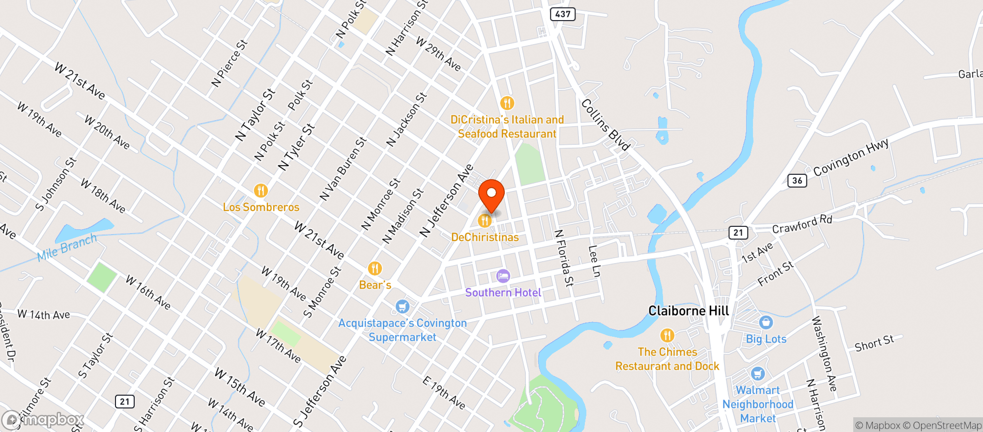Map showing Lola