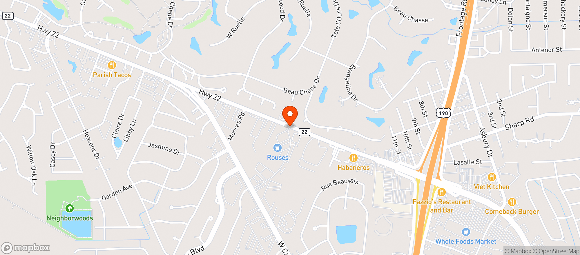 Map showing Rouses Supermarket #32