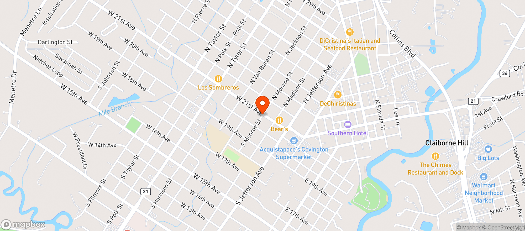 Map showing Gnc