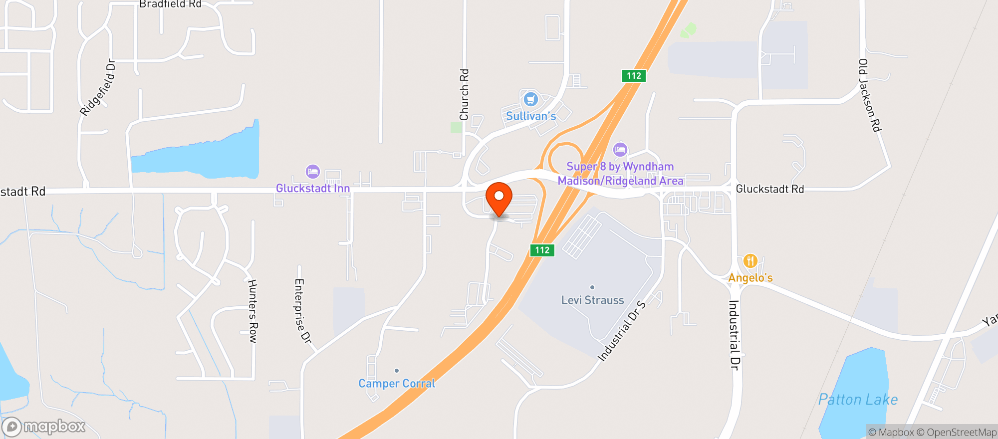 Map showing Sprint Mart