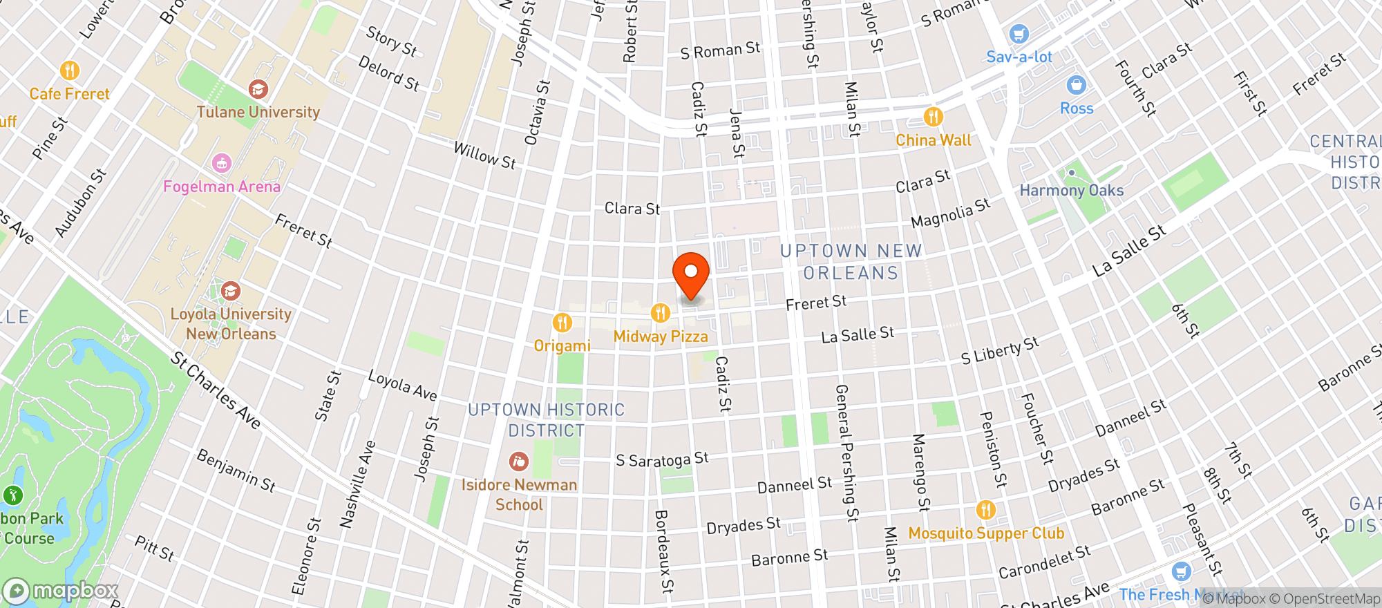Map showing Rouses Supermarket #83