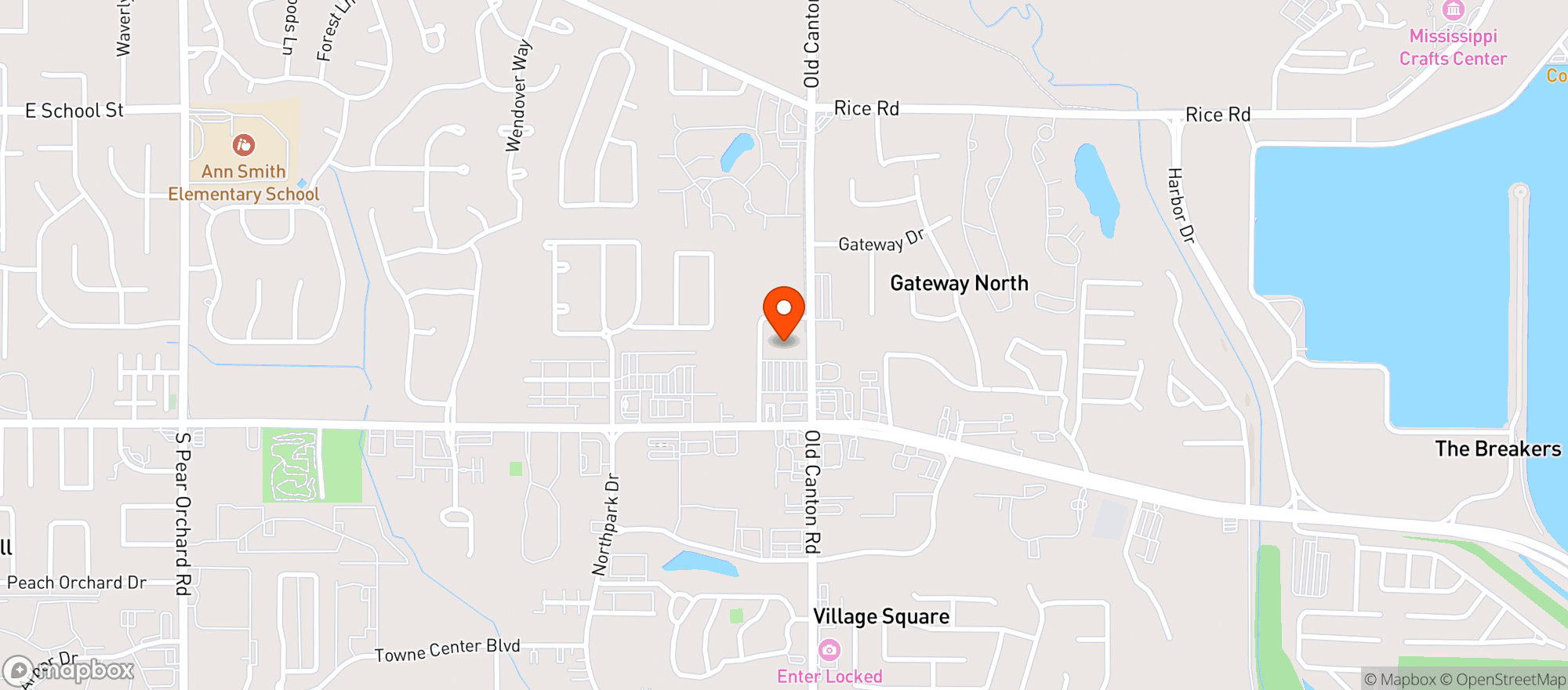 Map showing Kroger