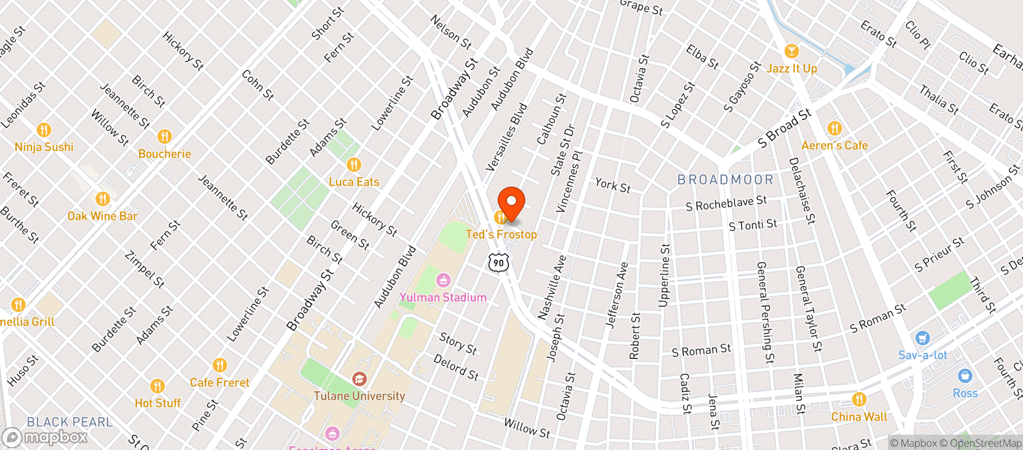 Map showing Elios Wine Warehouse