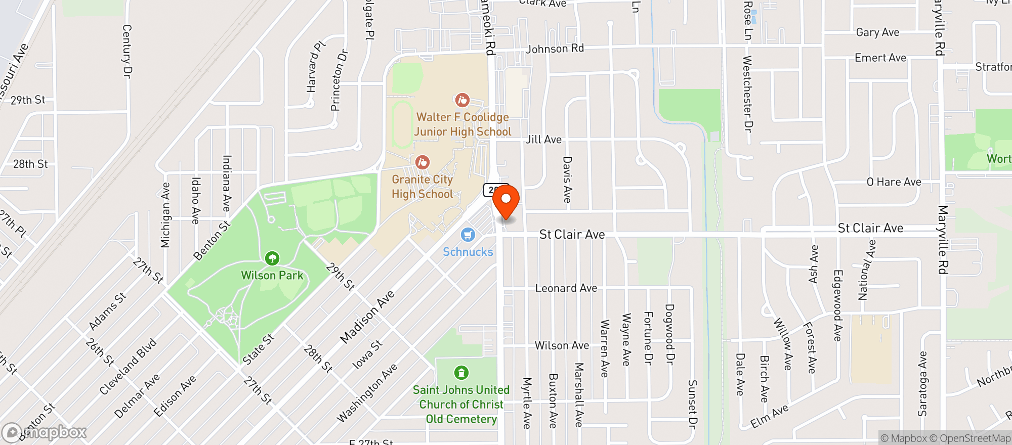 Map showing Royals Liquor