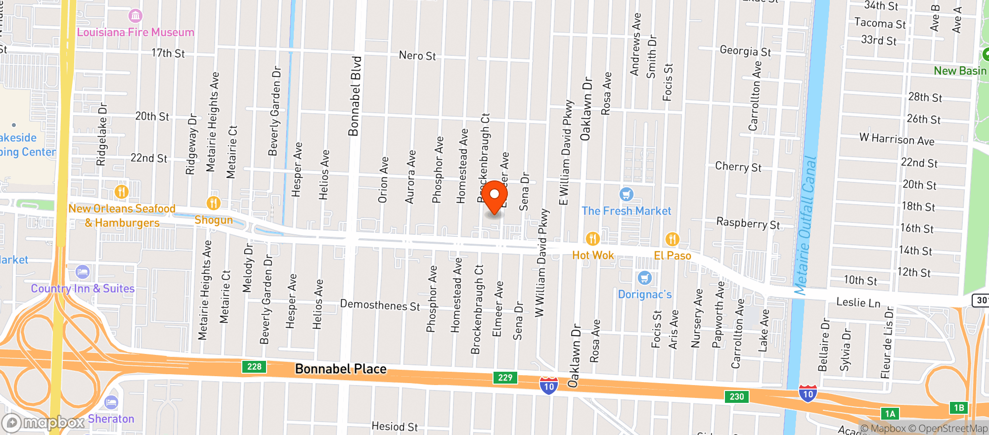 Map showing Martin Wine Cellar