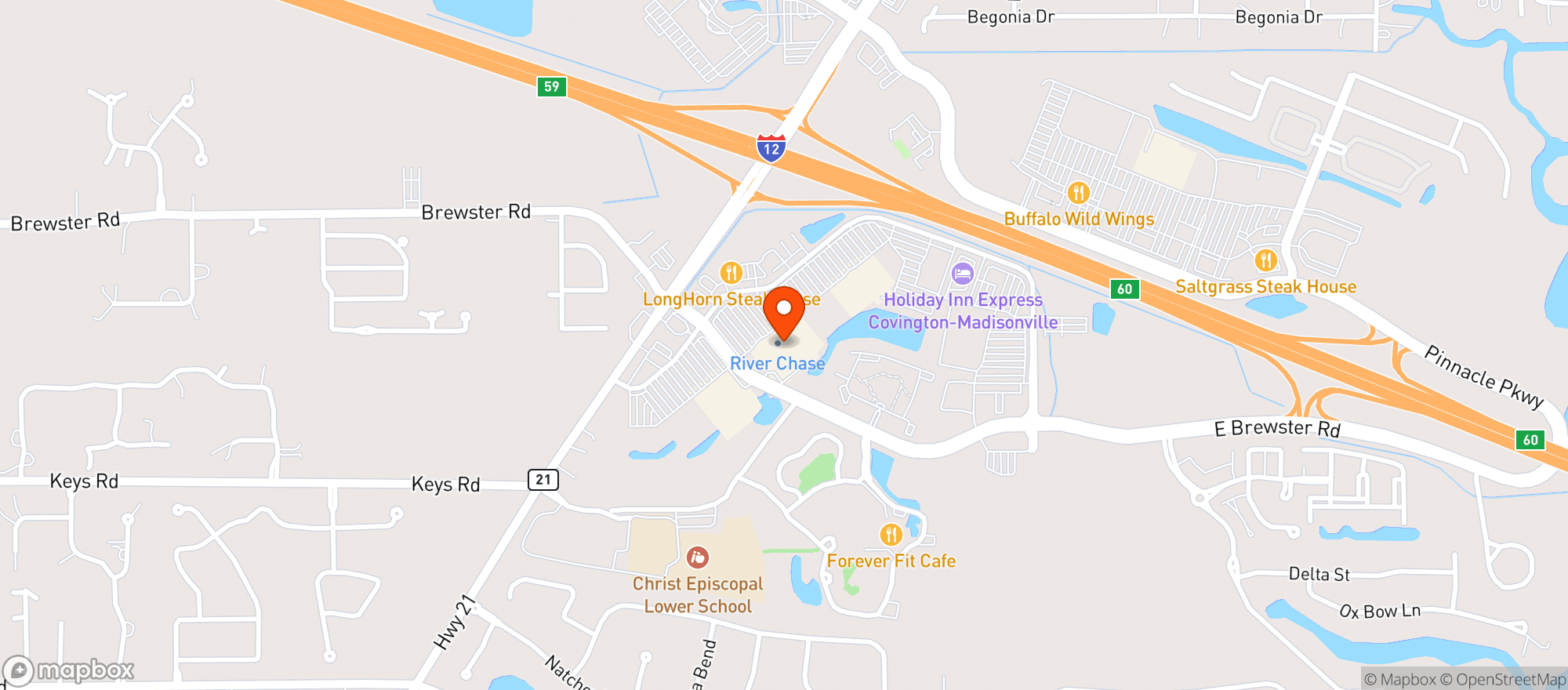 Map showing Target - Covington