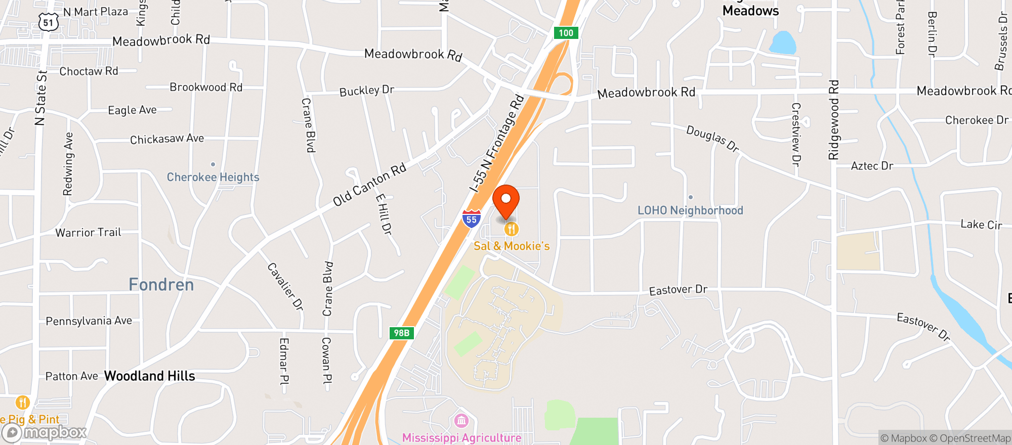 Map showing Masa Mesa